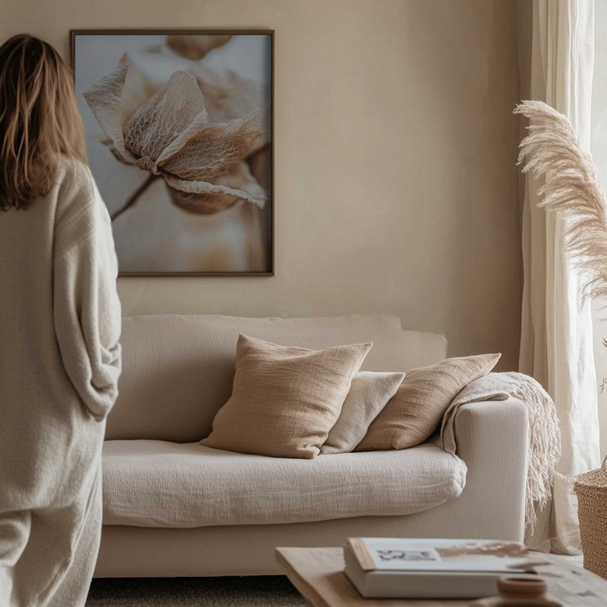 Delicate Veins | Framed Canvas