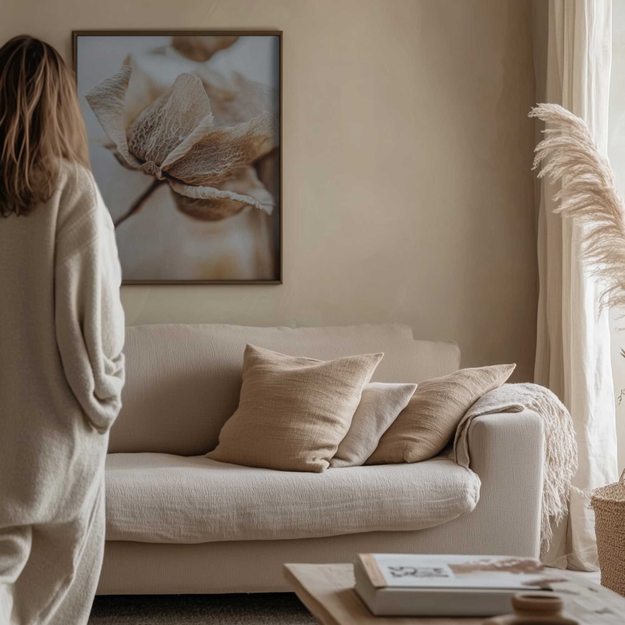 Delicate Veins | Framed Canvas