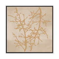 Delicate Winter Branches | Framed Canvas