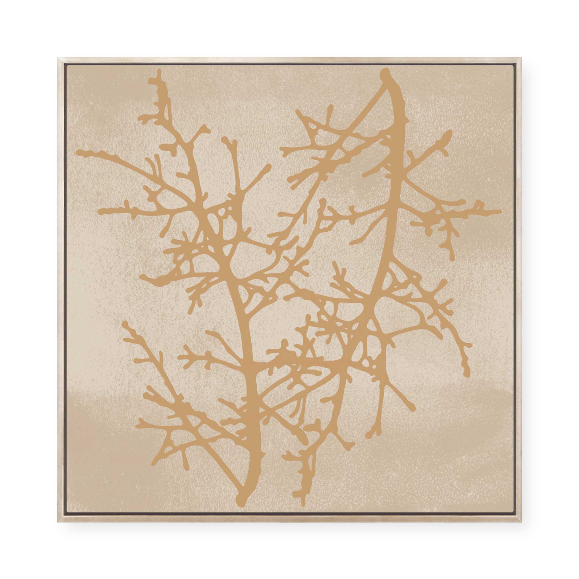 Delicate Winter Branches | Framed Canvas