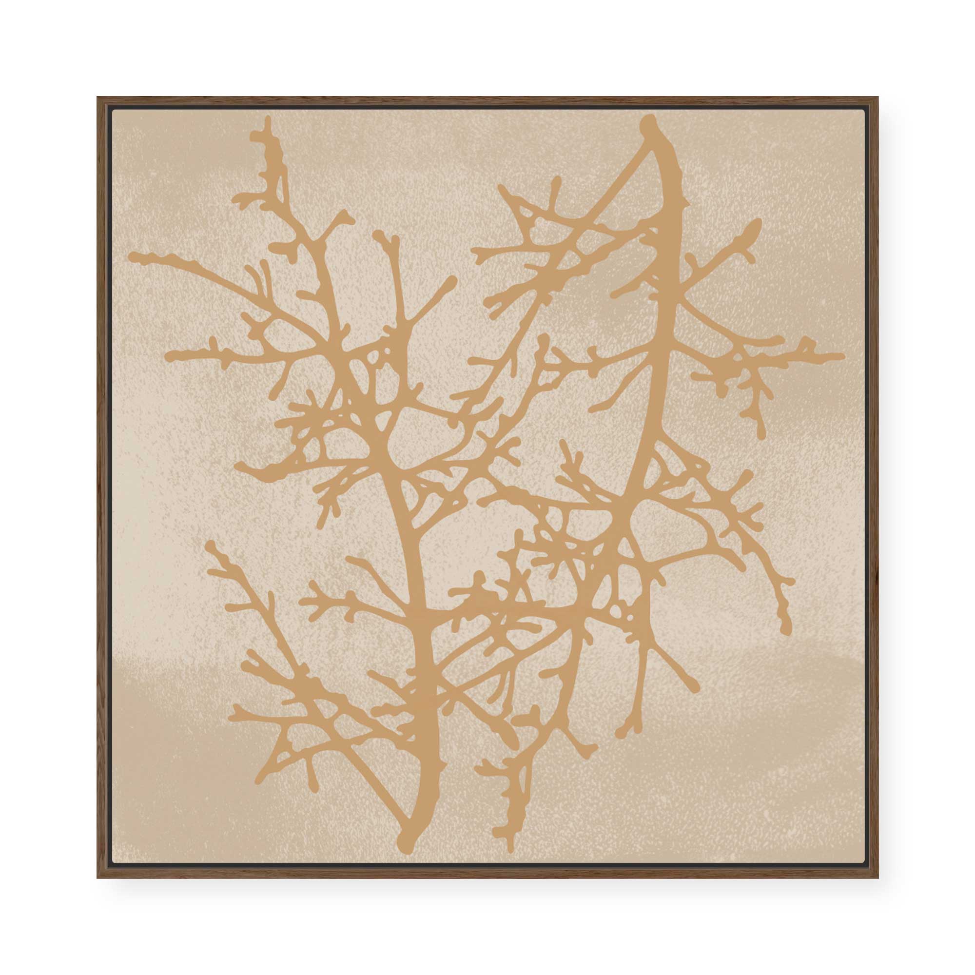 Delicate Winter Branches | Framed Canvas