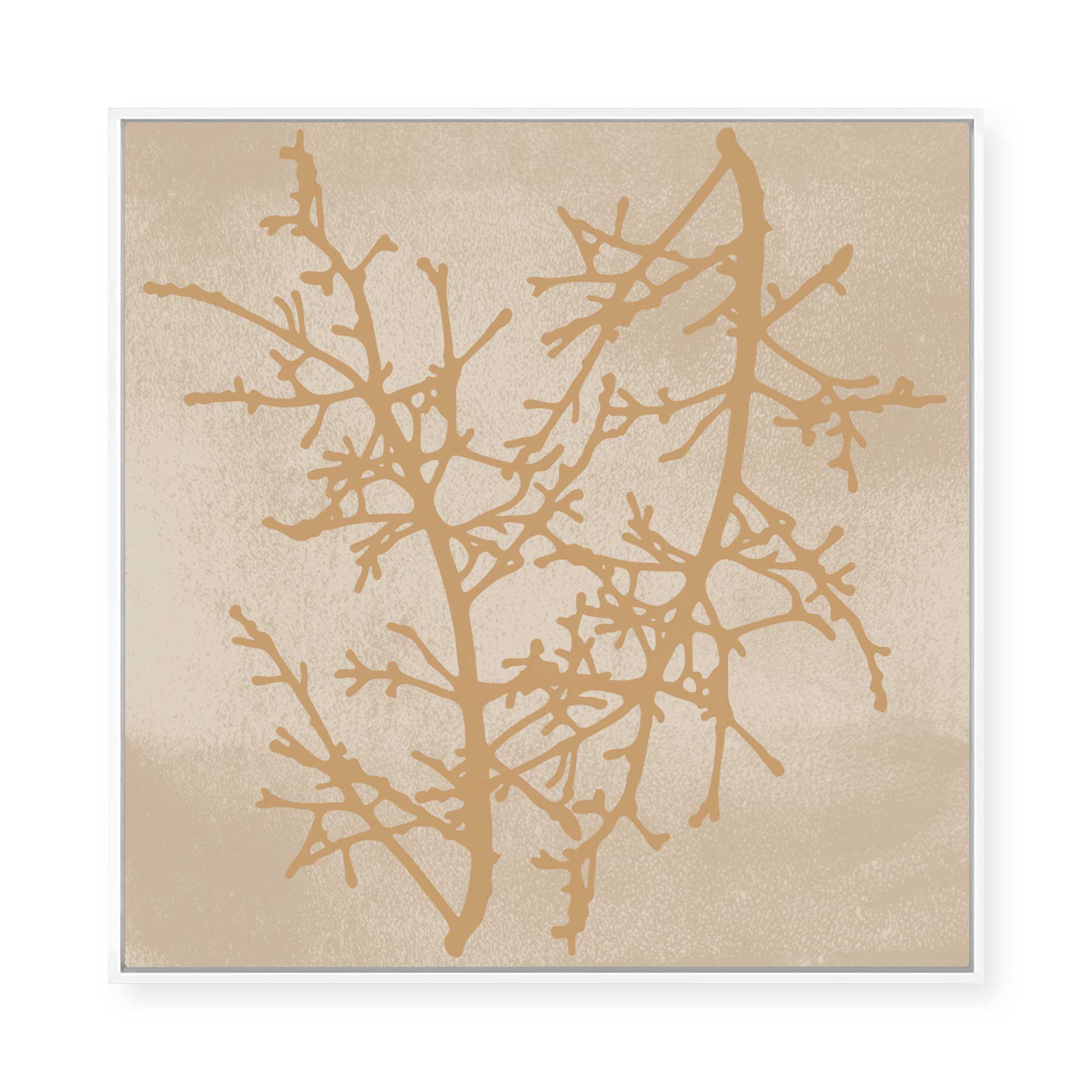 Delicate Winter Branches | Framed Canvas