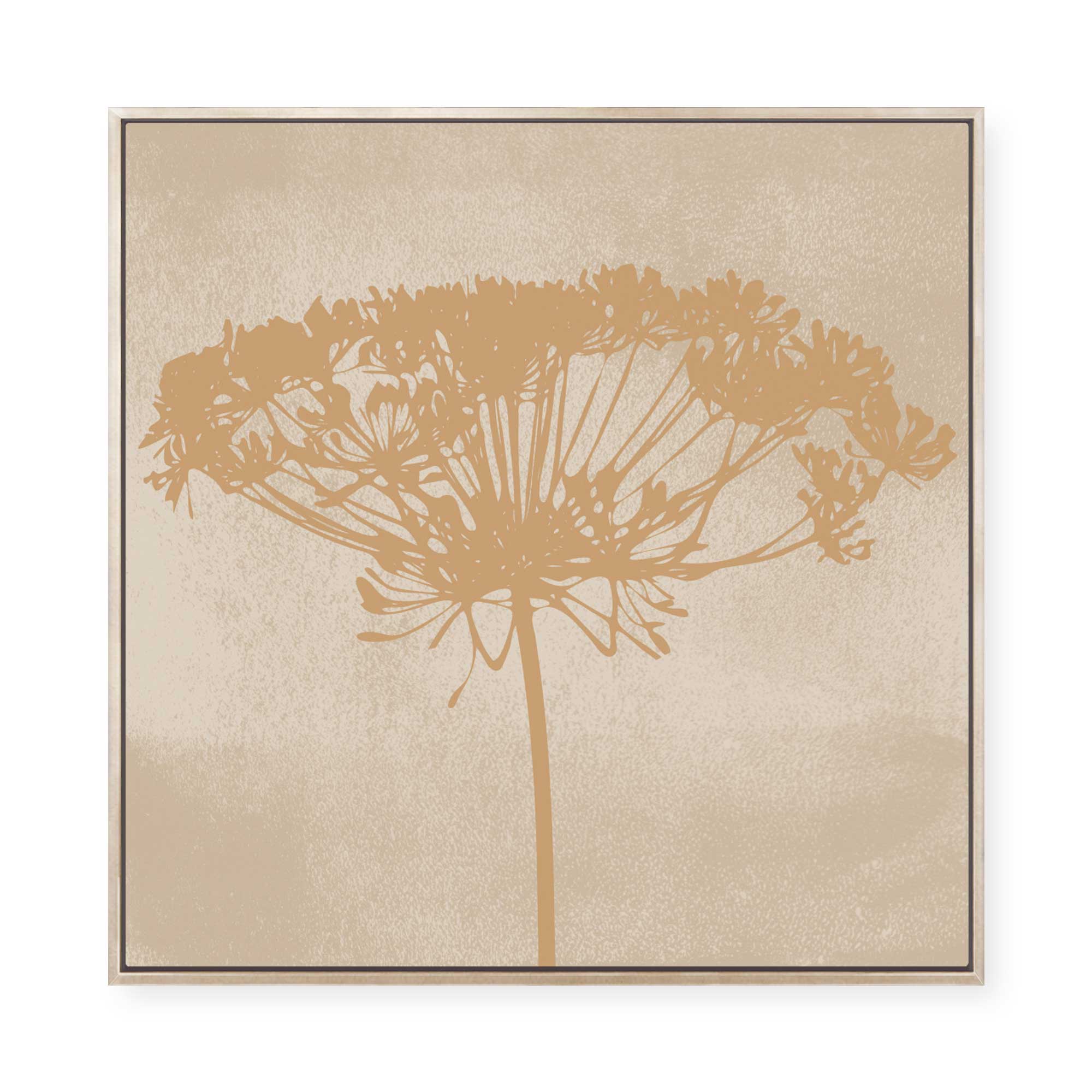 Dill Botanical Silhouette | Framed Canvas