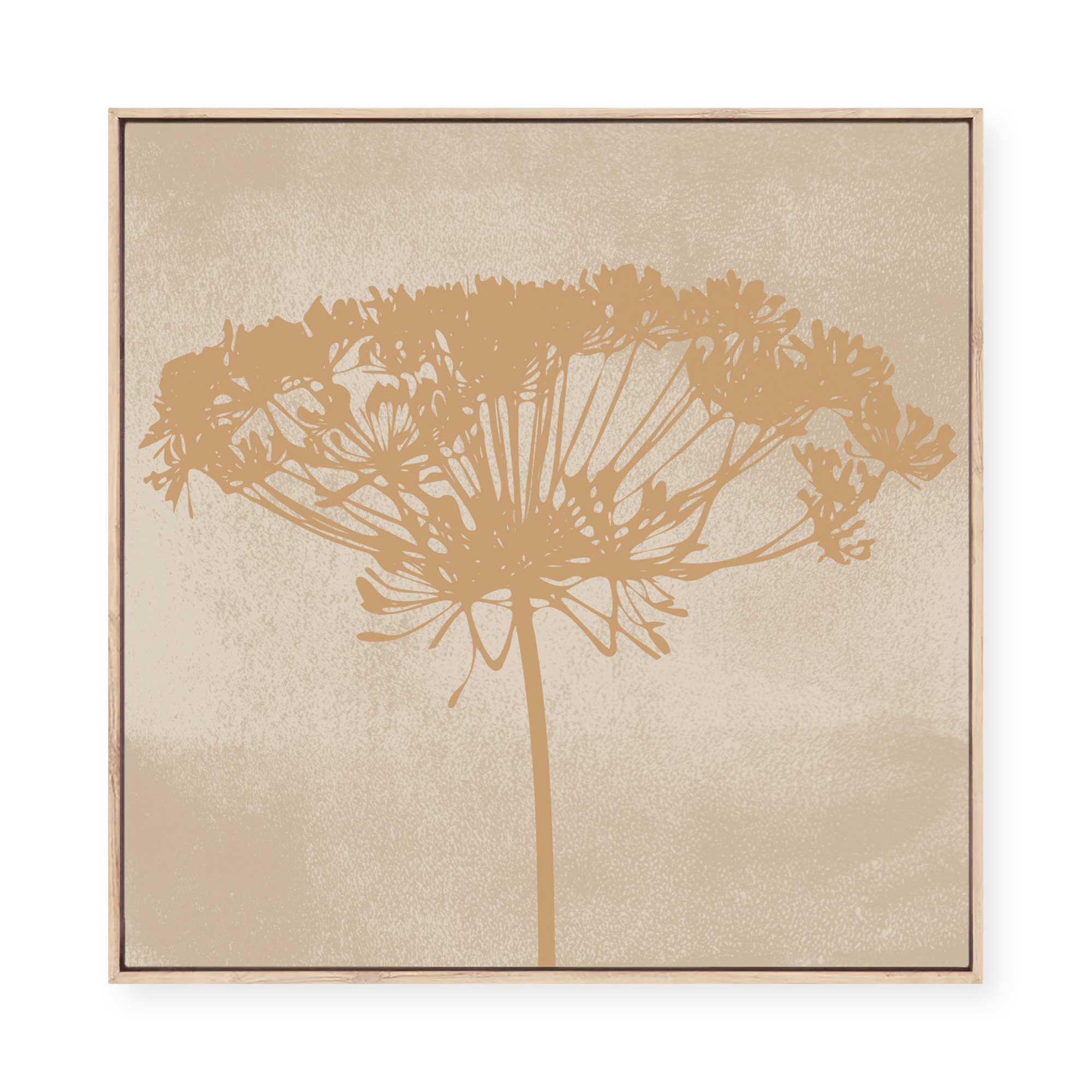 Dill Botanical Silhouette | Framed Canvas