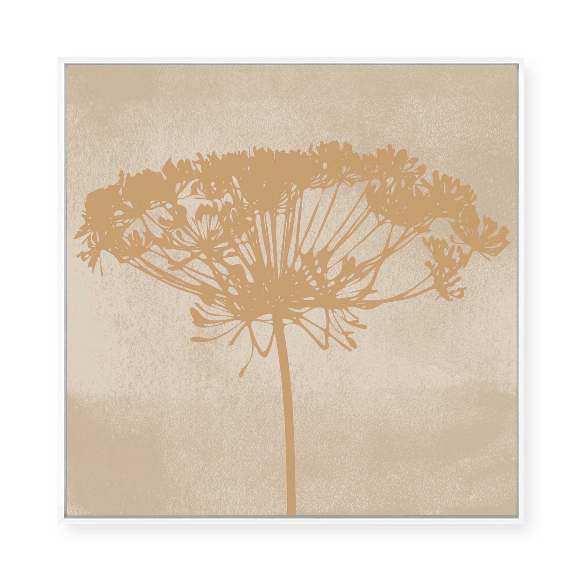 Dill Botanical Silhouette | Framed Canvas