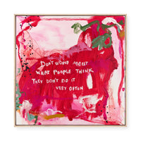 Do not Worry | Framed Canvas