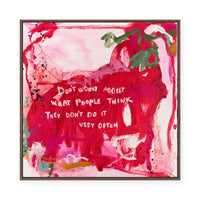 Do not Worry | Framed Canvas