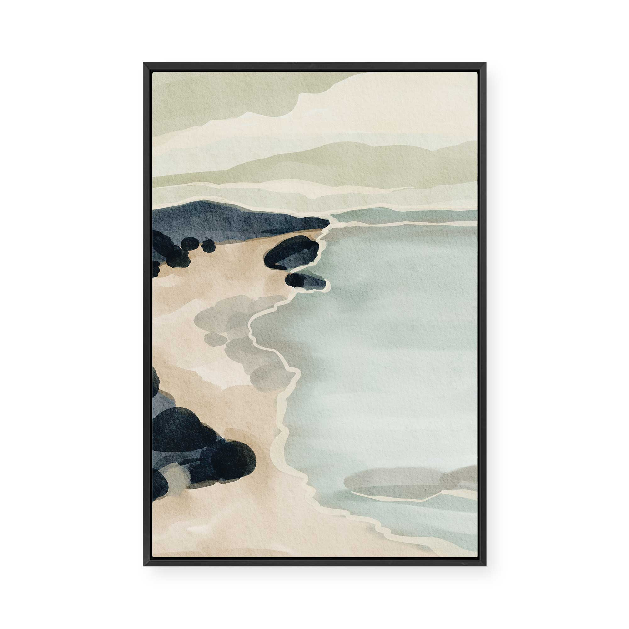 Dreamy Seascape View | Framed Canvas