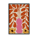 Dropping Orange Fern | Framed Canvas