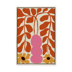 Dropping Orange Fern | Framed Canvas