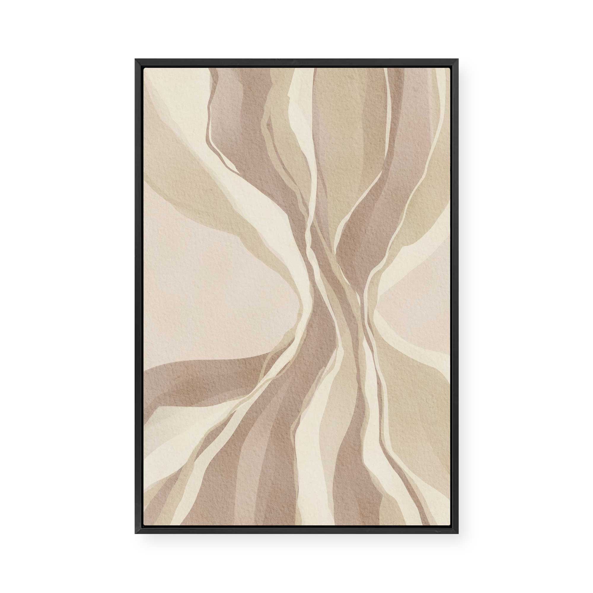Earthen Waves | Framed Canvas