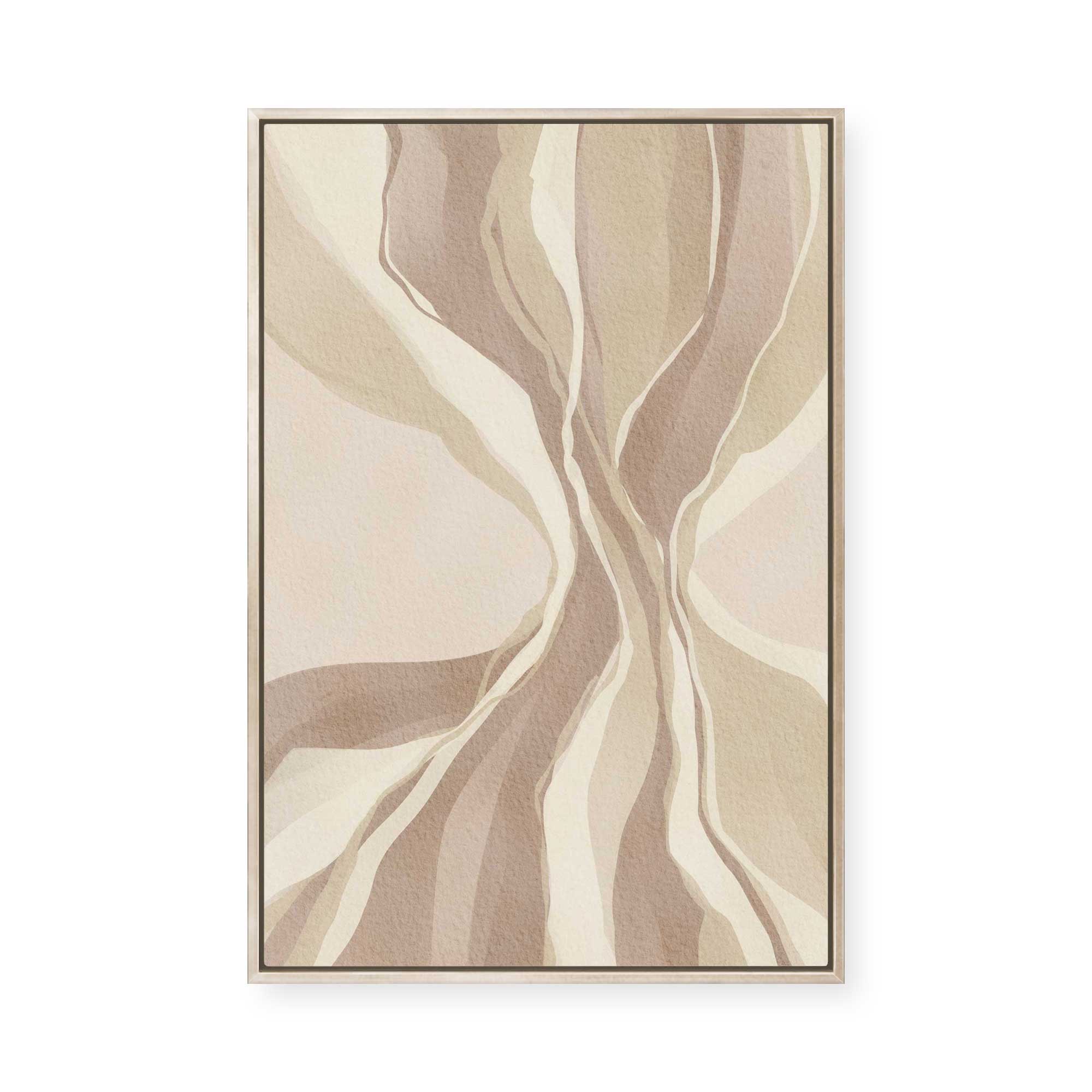 Earthen Waves | Framed Canvas