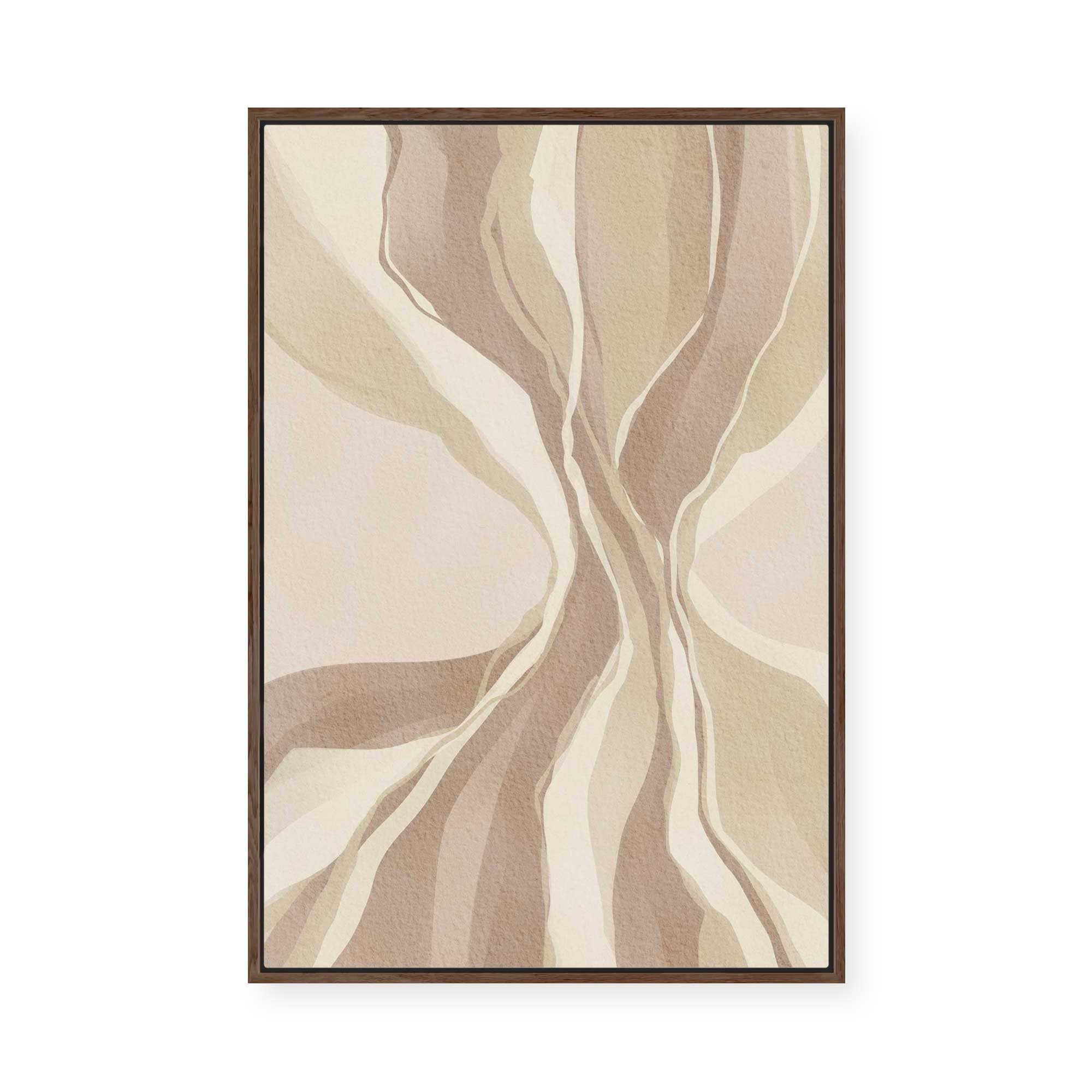 Earthen Waves | Framed Canvas