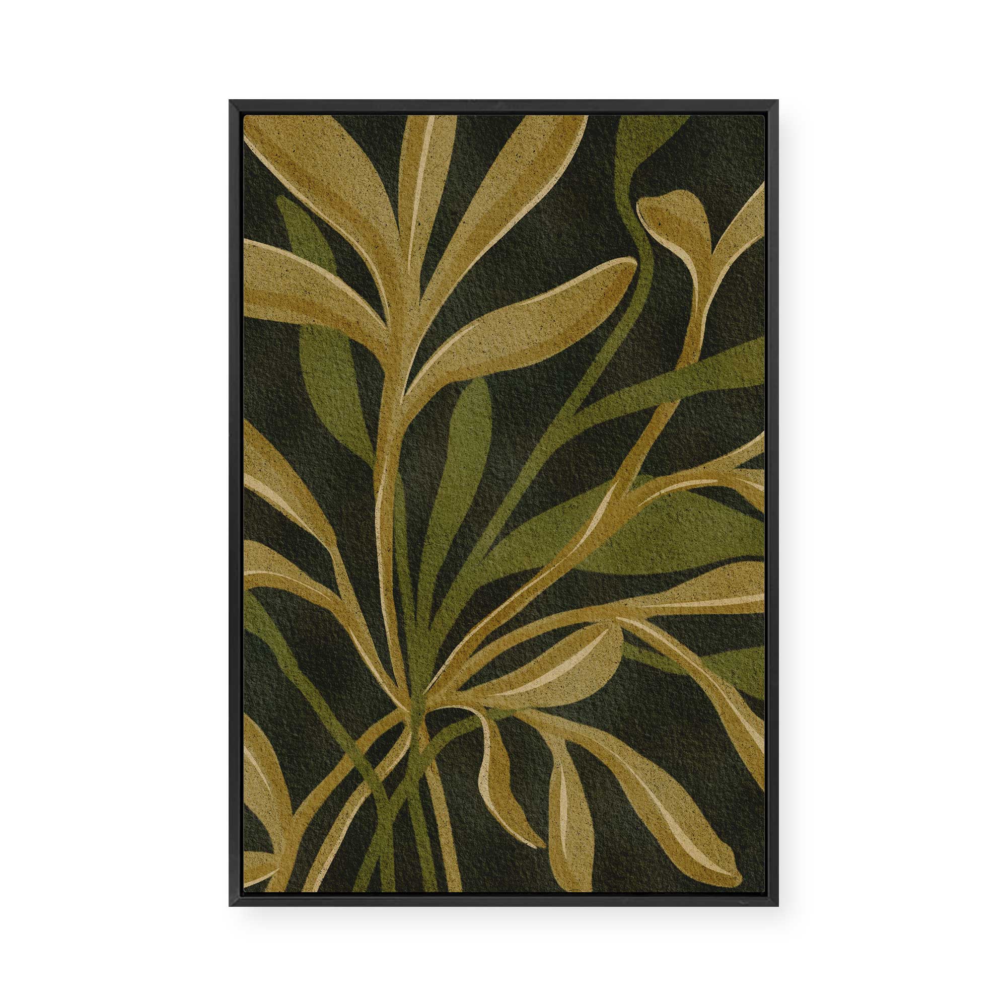 Earthen Foliage II | Framed Canvas