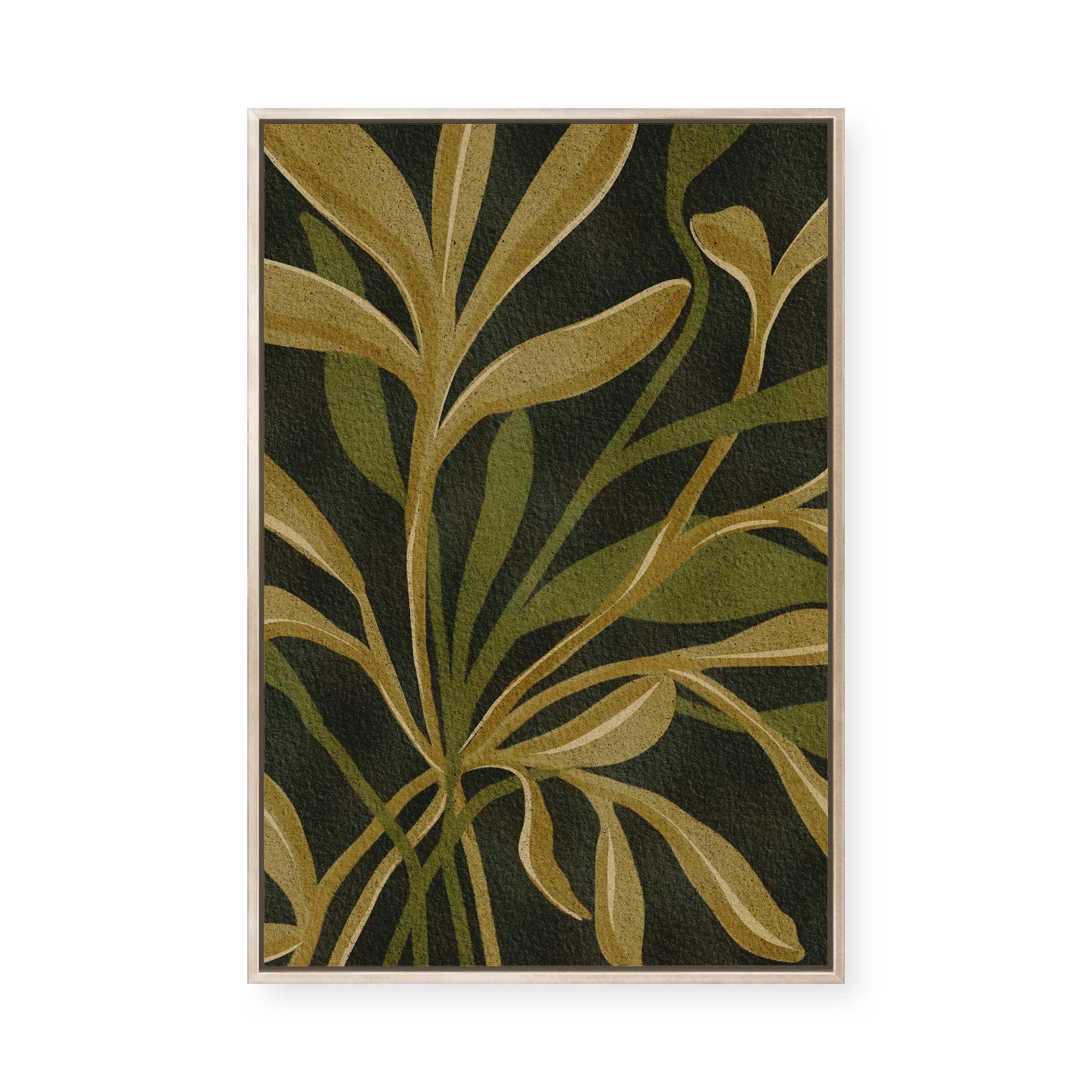 Earthen Foliage II | Framed Canvas