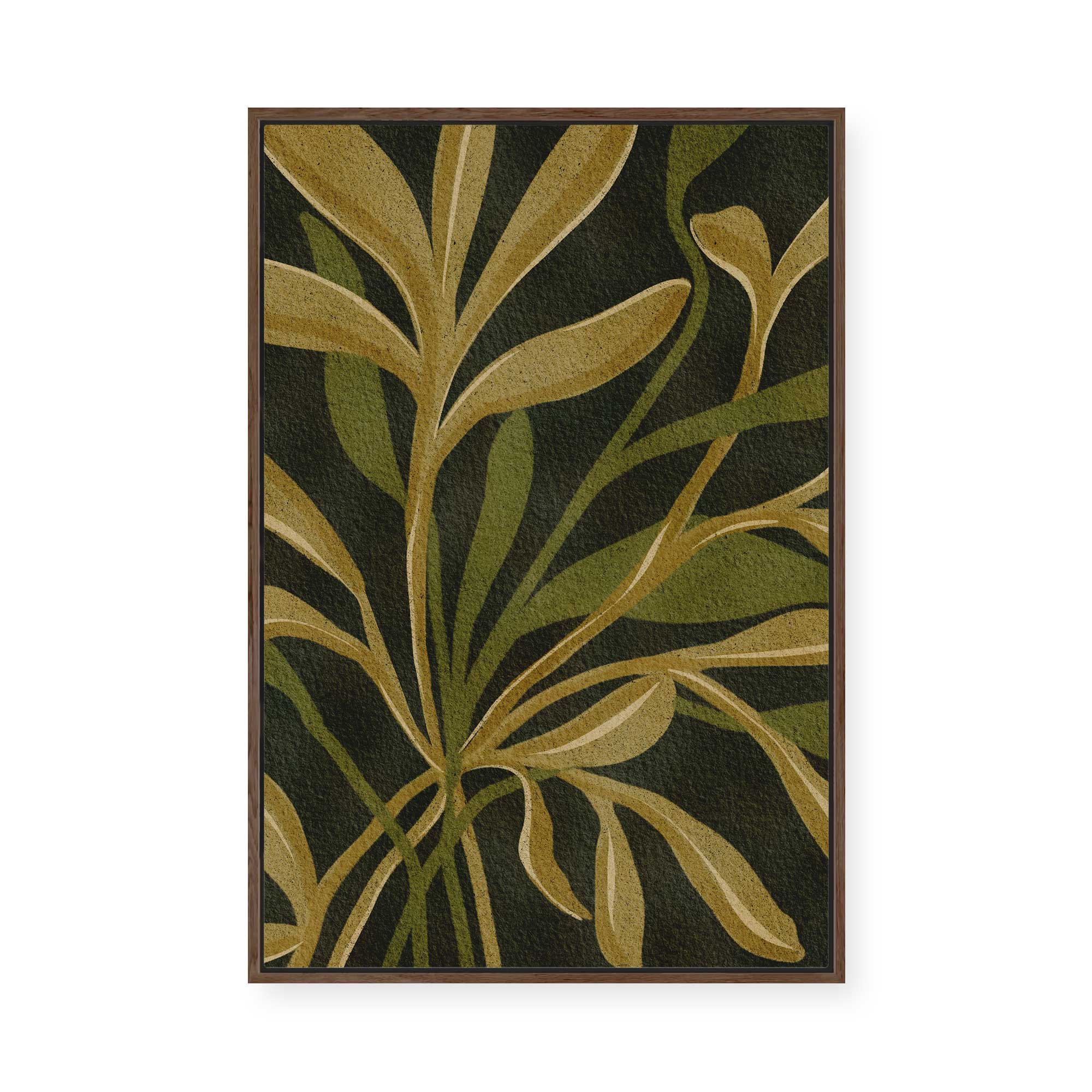Earthen Foliage II | Framed Canvas