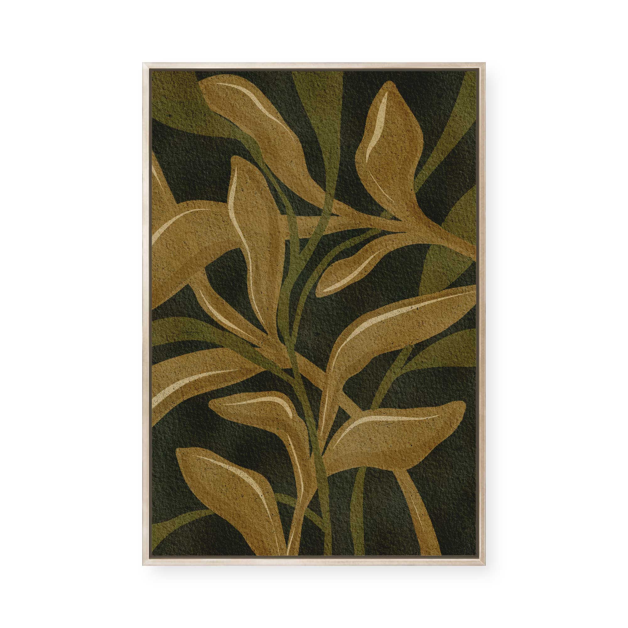 Earthen Foliage I | Framed Canvas