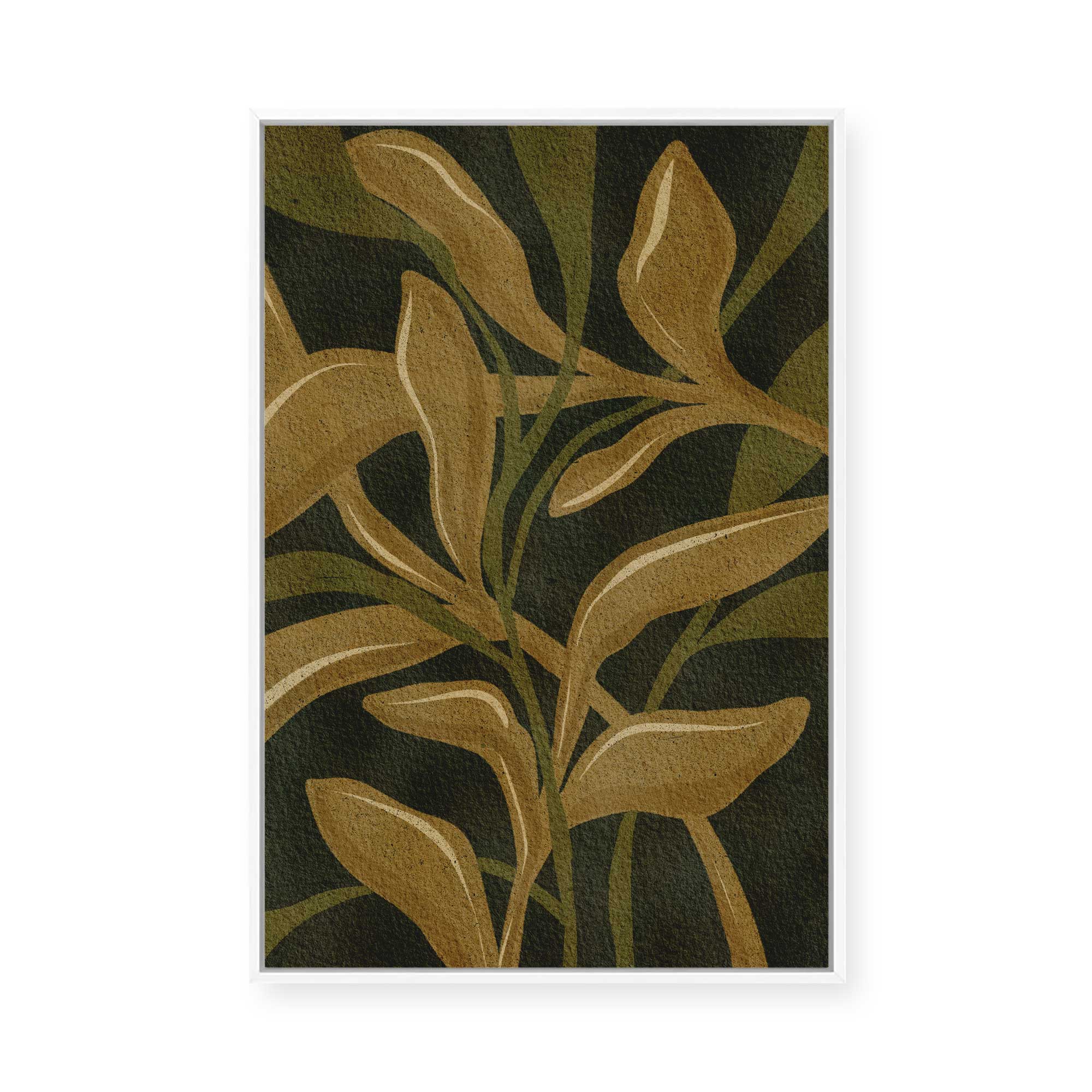 Earthen Foliage I | Framed Canvas