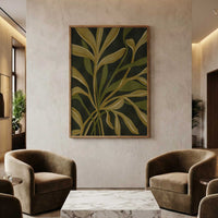 Earthen Foliage II | Framed Canvas