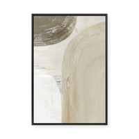 Earthy Curves and Textured Layers II | Framed Canvas