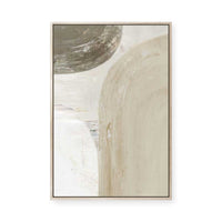 Earthy Curves and Textured Layers II | Framed Canvas
