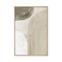 Earthy Curves and Textured Layers II | Framed Canvas