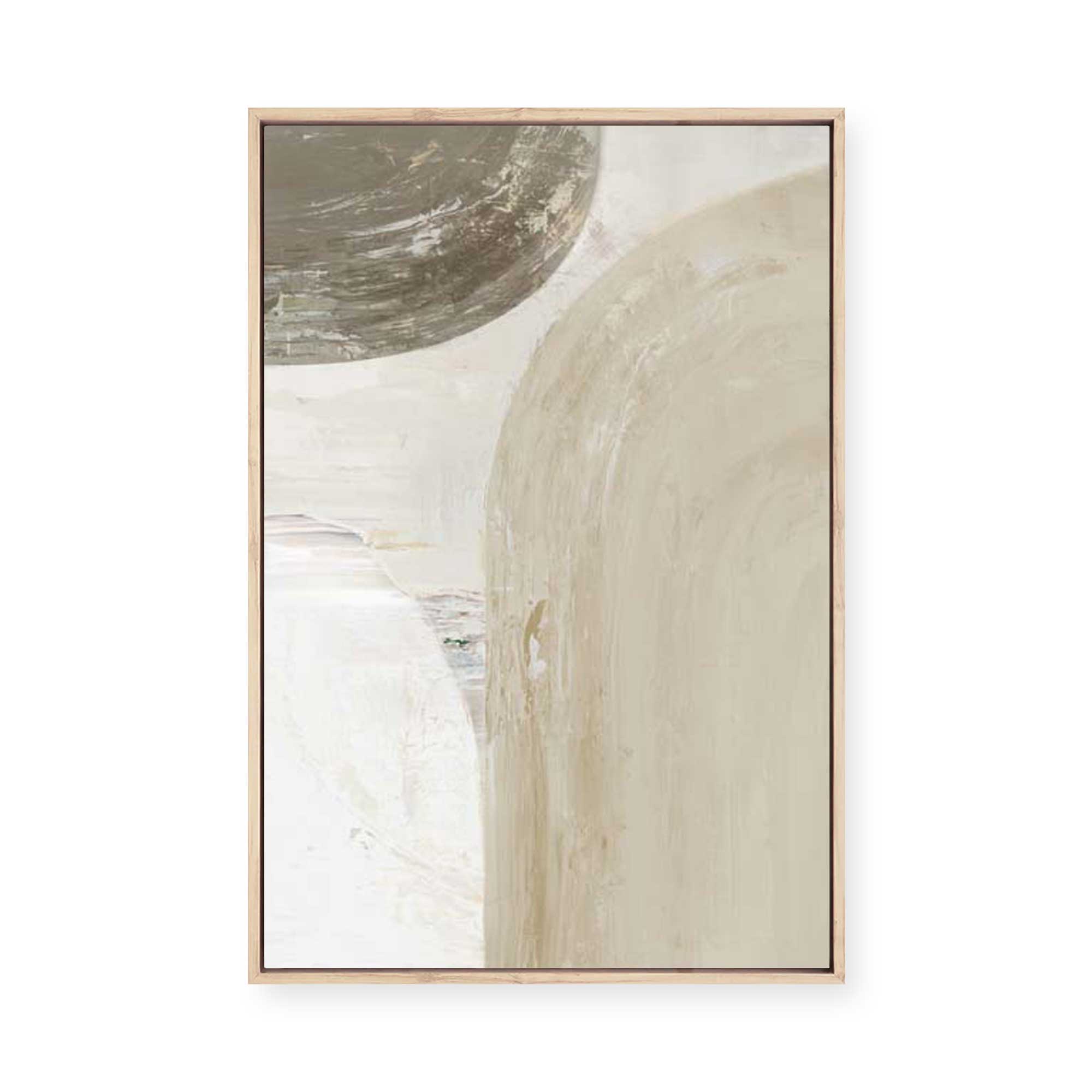 Earthy Curves and Textured Layers II | Framed Canvas