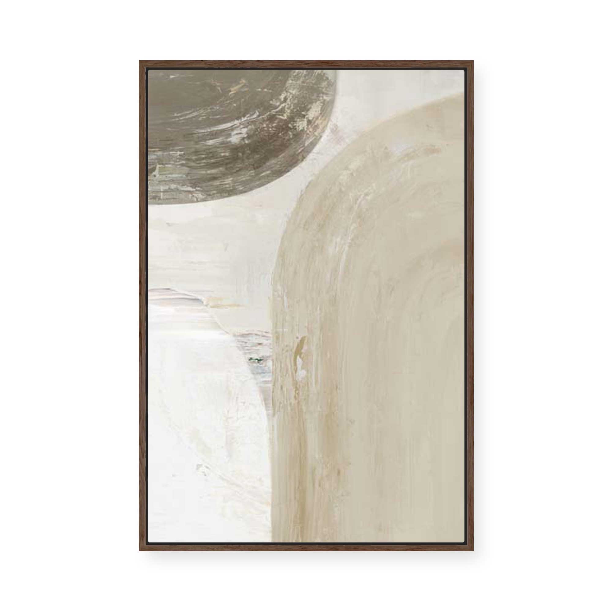 Earthy Curves and Textured Layers II | Framed Canvas