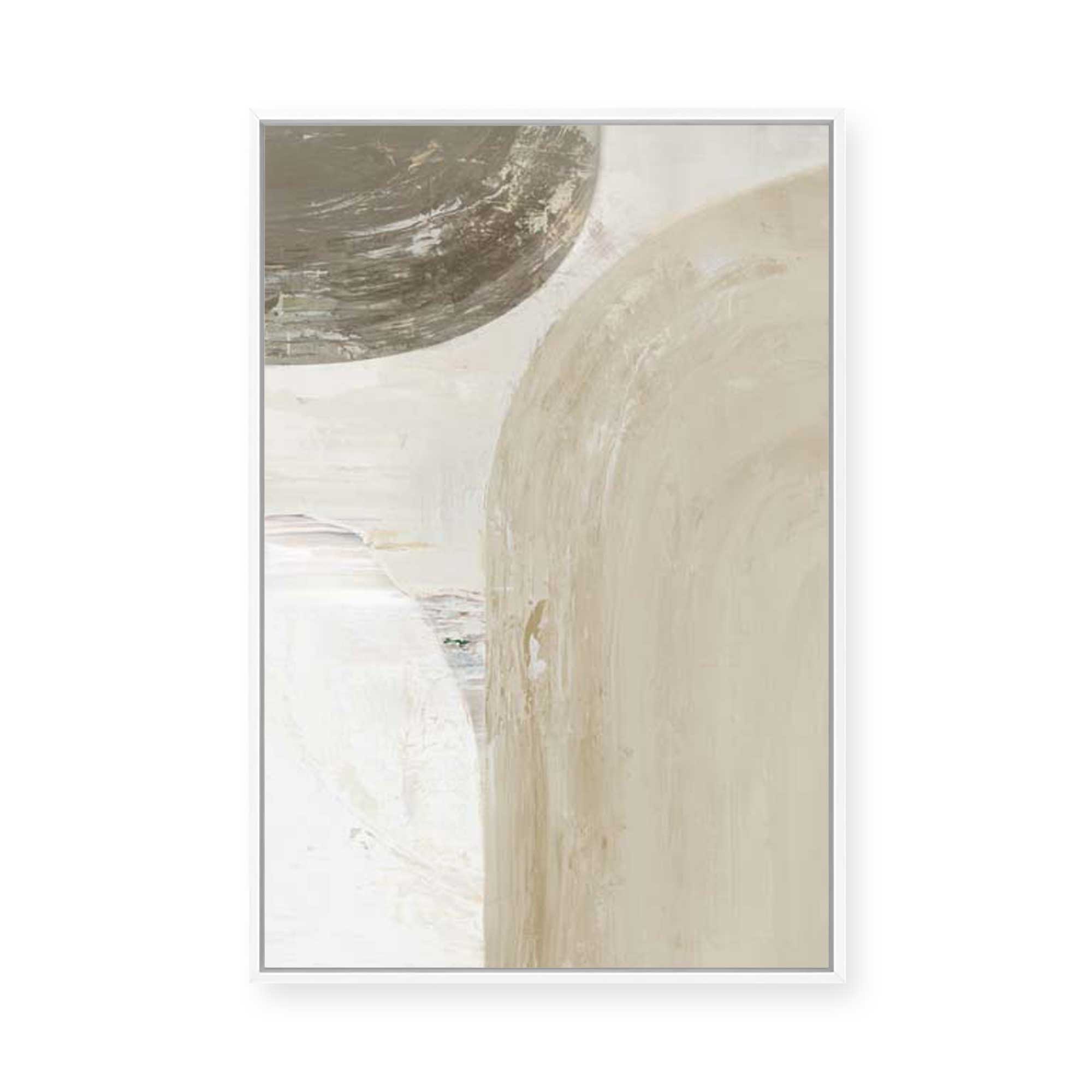 Earthy Curves and Textured Layers II | Framed Canvas