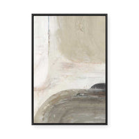 Earthy Curves and Textured Layers I | Framed Canvas