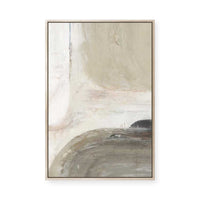 Earthy Curves and Textured Layers I | Framed Canvas