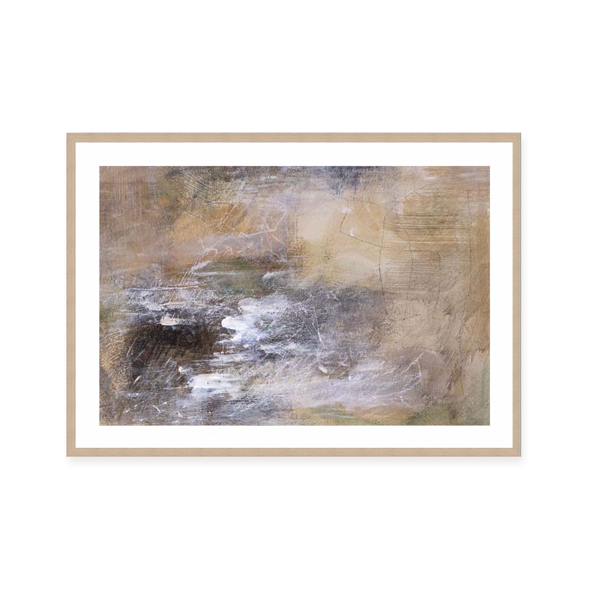 Earthy Whispers in Brushstrokes III