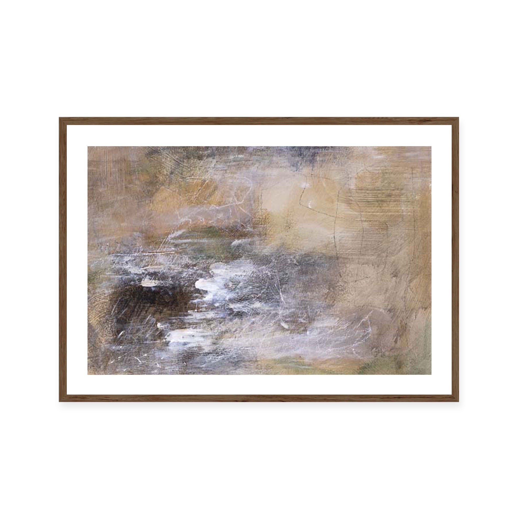 Earthy Whispers in Brushstrokes III