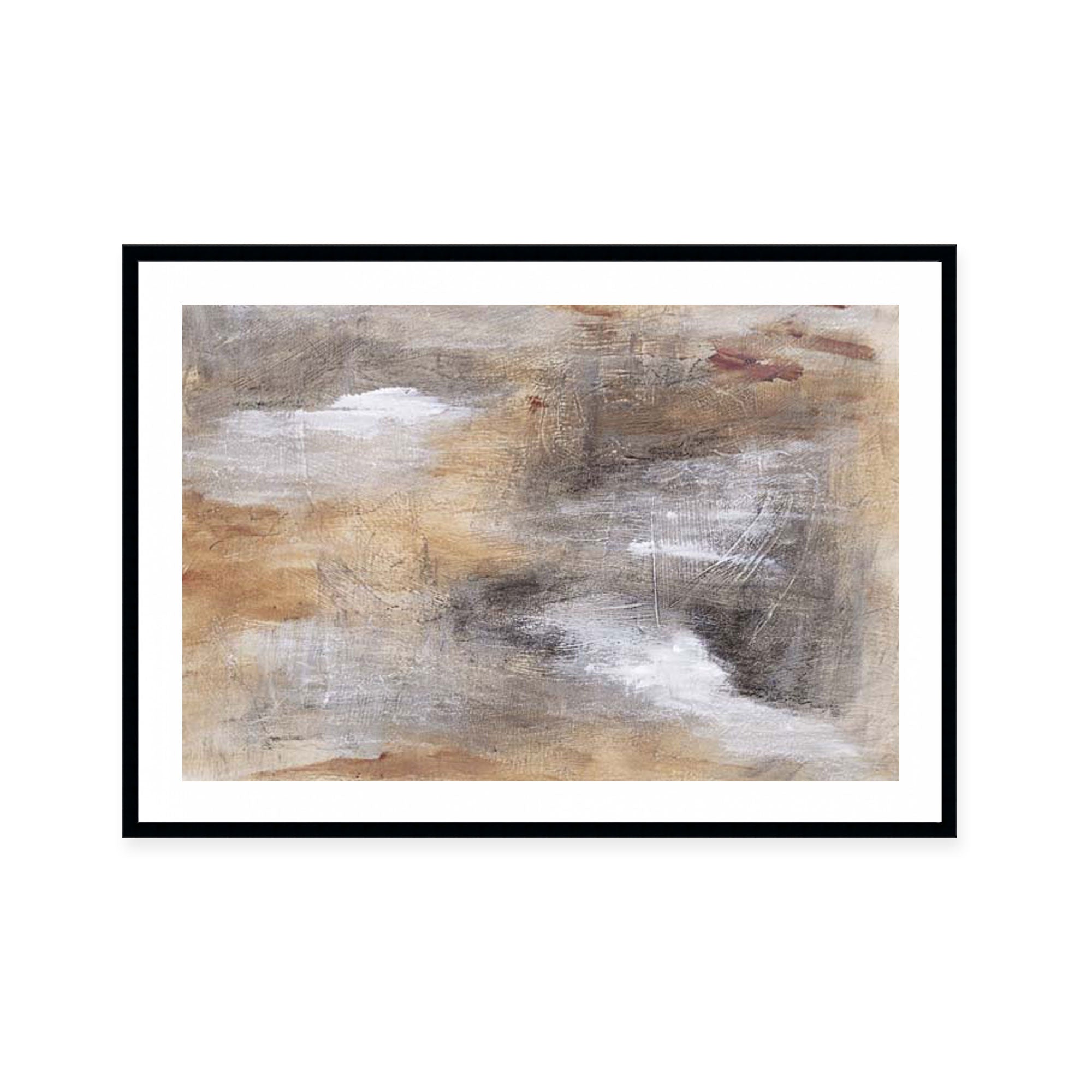 Earthy Whispers in Brushstrokes I
