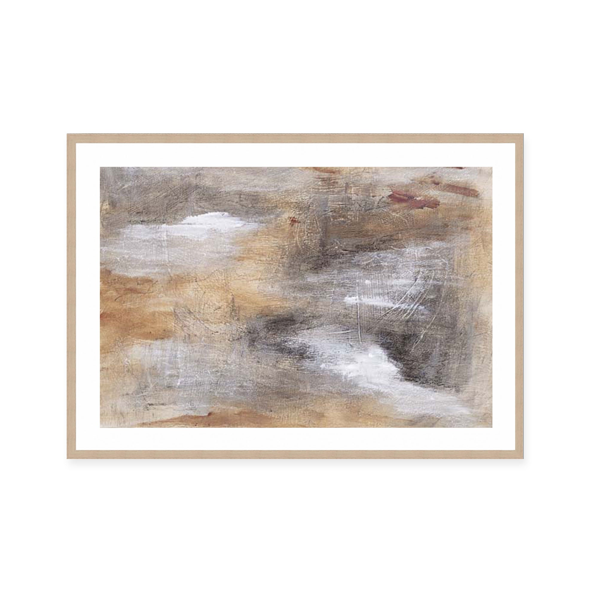 Earthy Whispers in Brushstrokes I