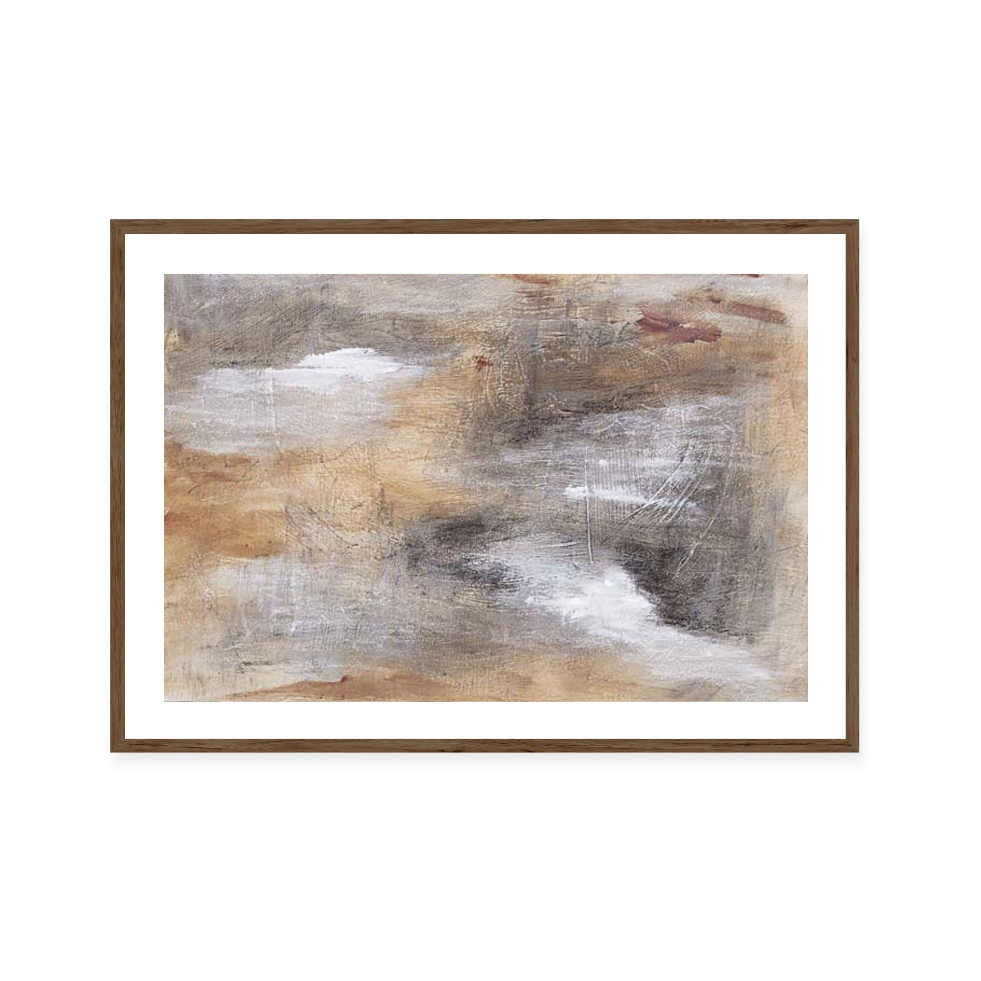 Earthy Whispers in Brushstrokes I