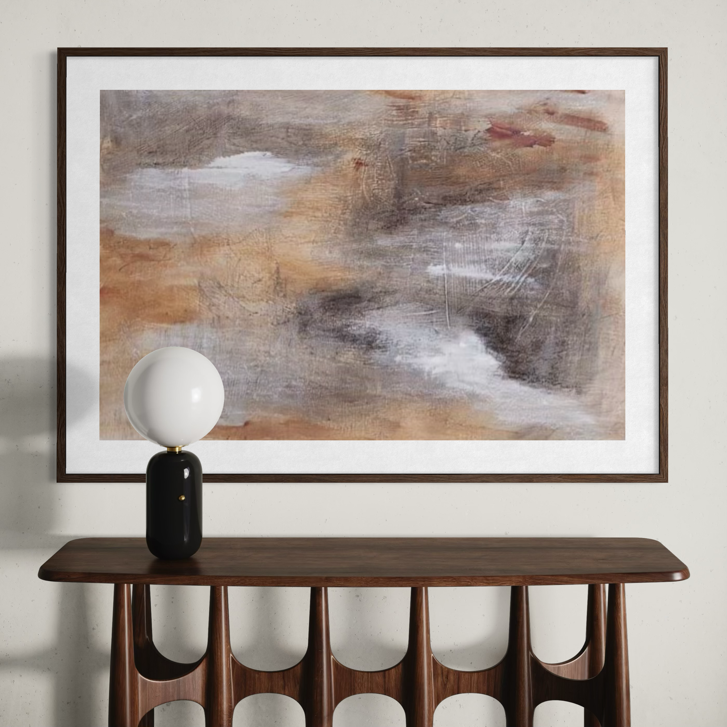 Earthy Whispers in Brushstrokes I