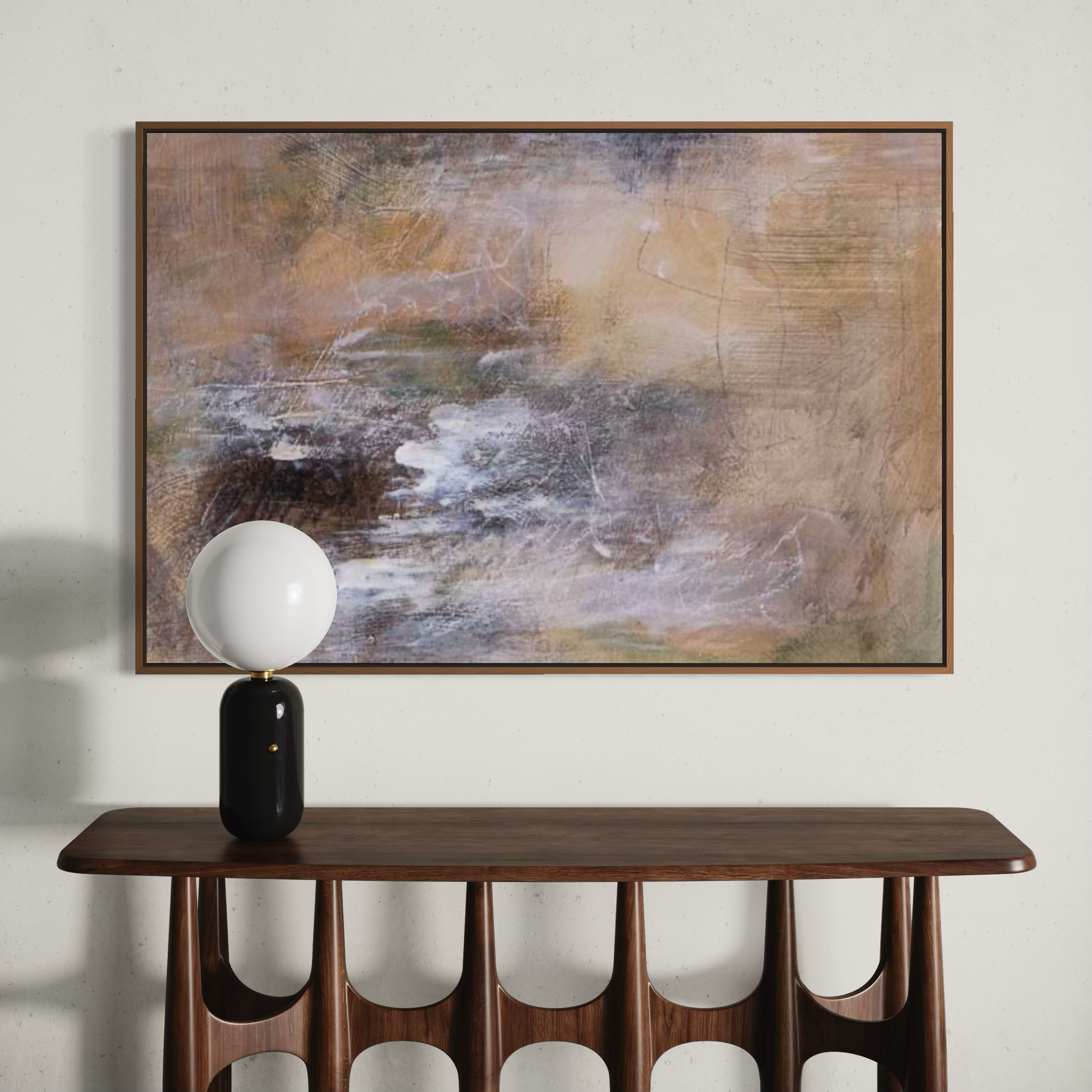 Earthy Whispers in Brushstrokes III