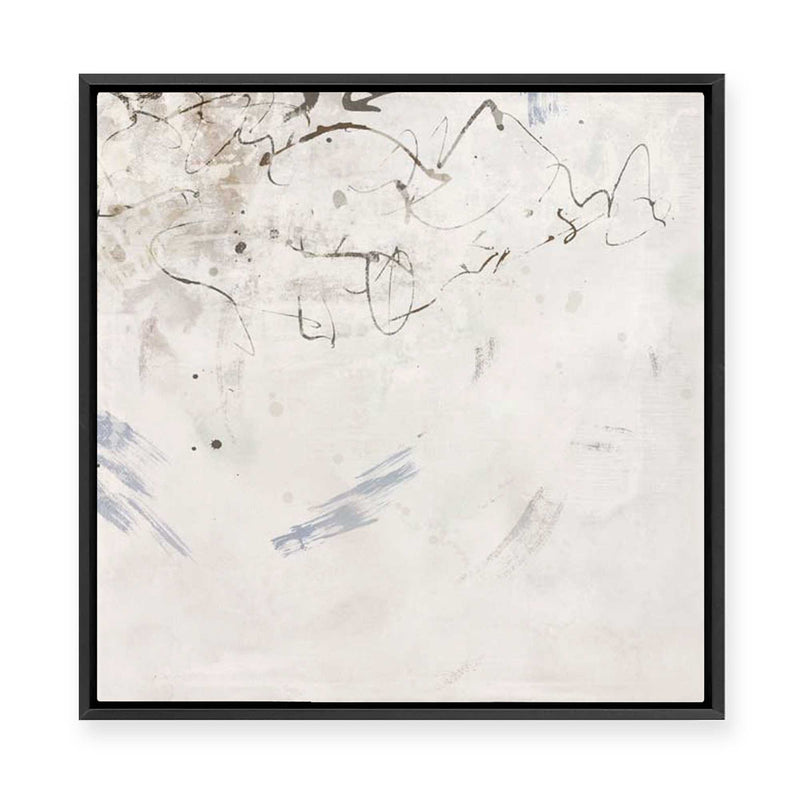 Echoes in Soft Gray Mist II | Framed Canvas