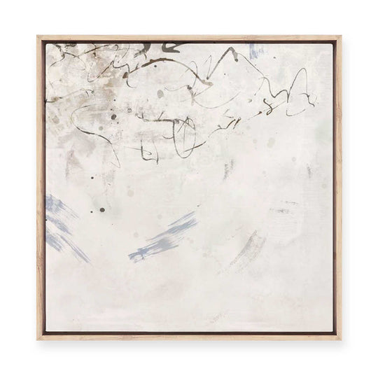 Echoes in Soft Gray Mist II | Framed Canvas