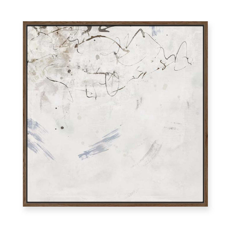 Echoes in Soft Gray Mist II | Framed Canvas