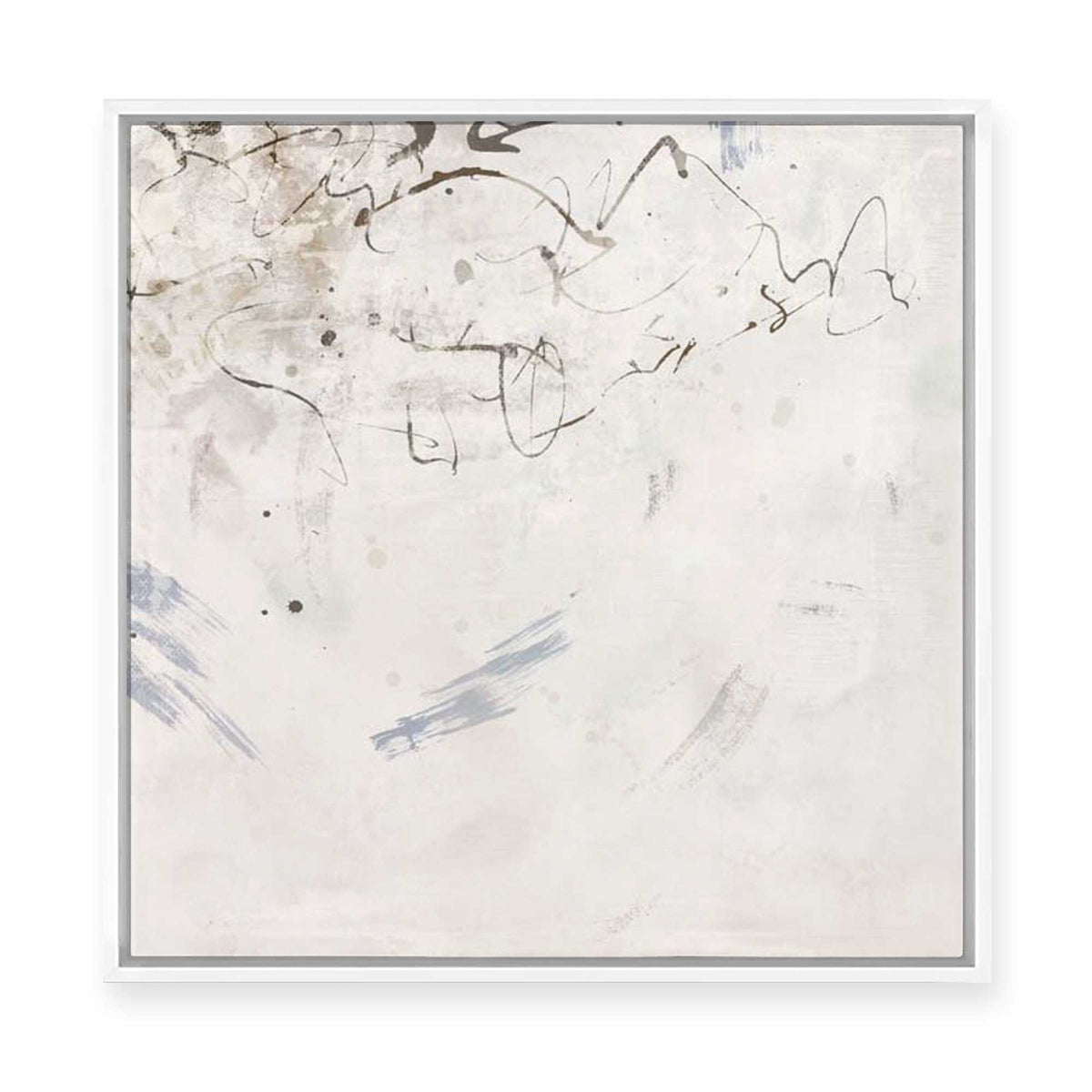 Echoes in Soft Gray Mist II | Framed Canvas