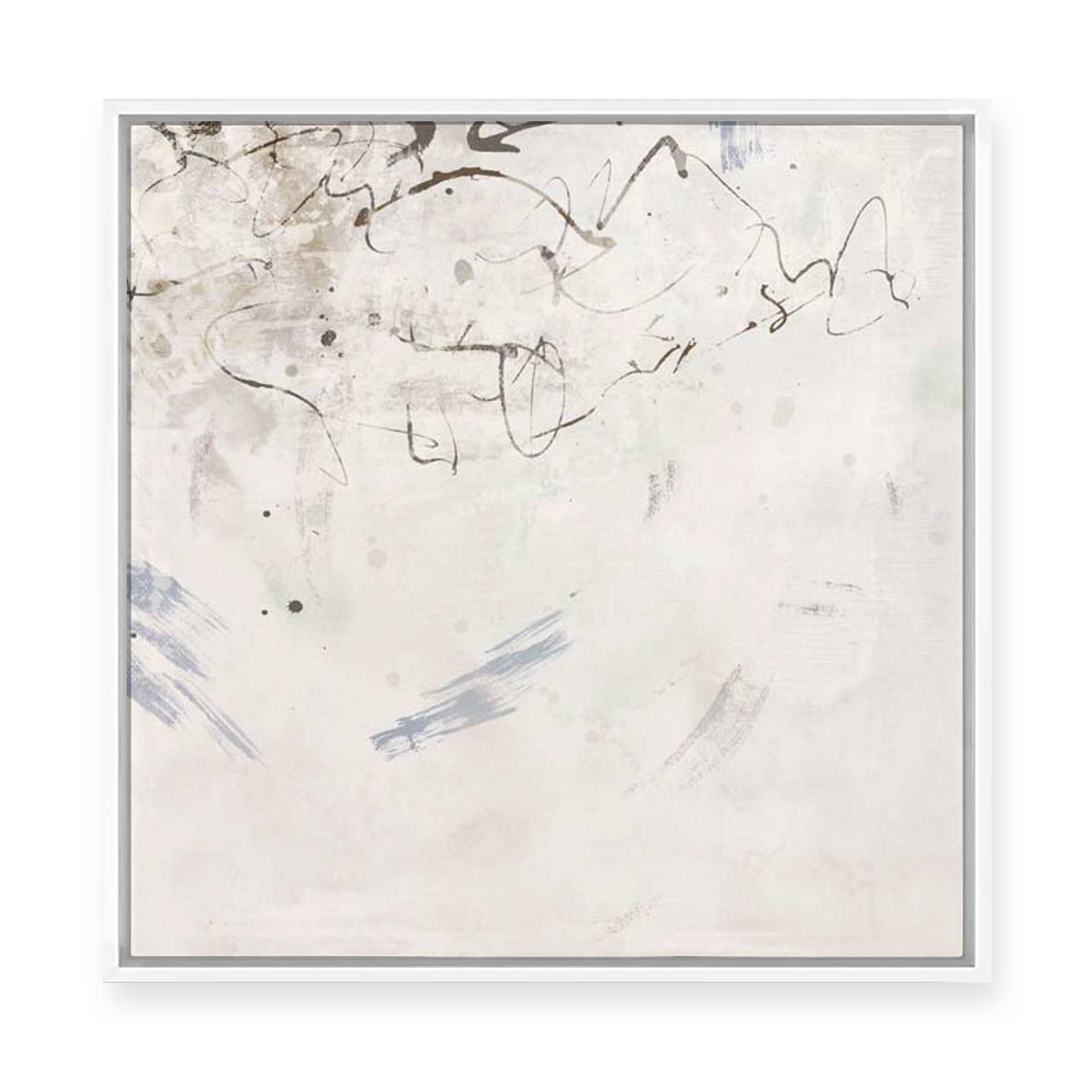 Echoes in Soft Gray Mist II | Framed Canvas