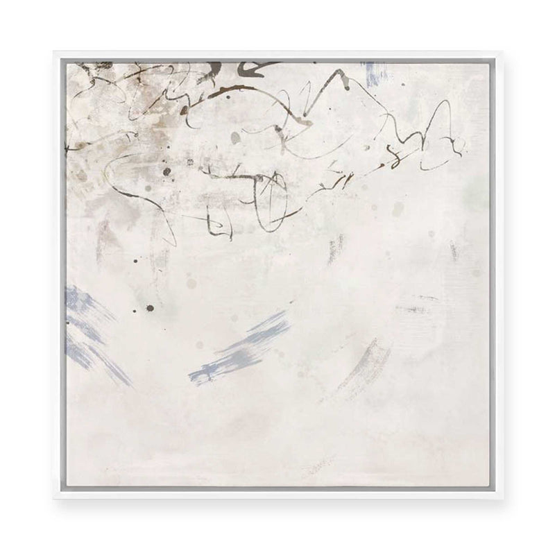 Echoes in Soft Gray Mist II | Framed Canvas