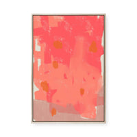 Ecstatic in Coral | Framed Canvas