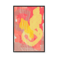 Ecstatic in Yellow | Framed Canvas