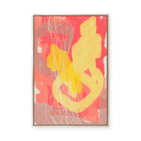 Ecstatic in Yellow | Framed Canvas