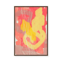 Ecstatic in Yellow | Framed Canvas