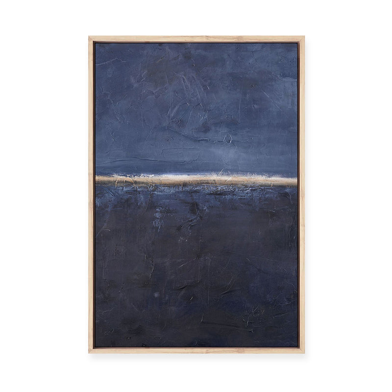 Edge Blue | Framed Canvas