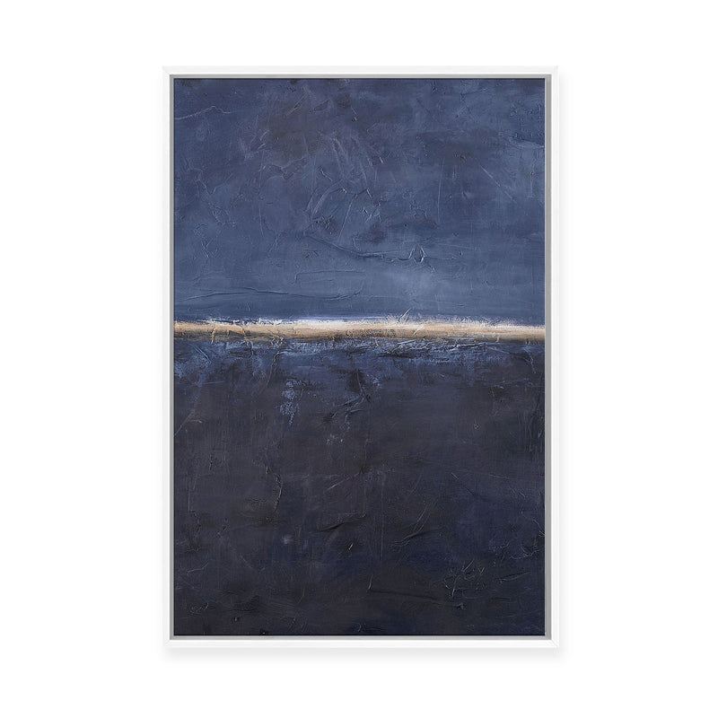 Edge Blue | Framed Canvas